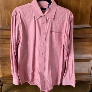 Izod Red Chambray Button Down